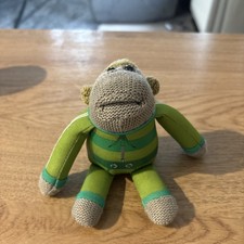 PG TIPS 6" CHIMP MONKEY IN GREEN TRACKSUIT Official Cuddly Soft Beanie Plush Toy