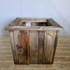 Small Rustic Barnwood Garden Planter