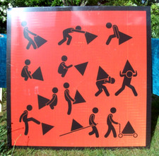 K2 PLANT HIRE Pyramid Moving UNIQUE Sign -  KLF JAMs Bill Drummond Jimmy Cauty