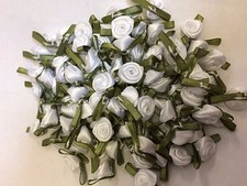 Satin Small Ribbon Roses Buds