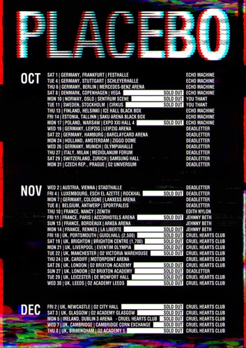 Placebo tour a4 - uk,