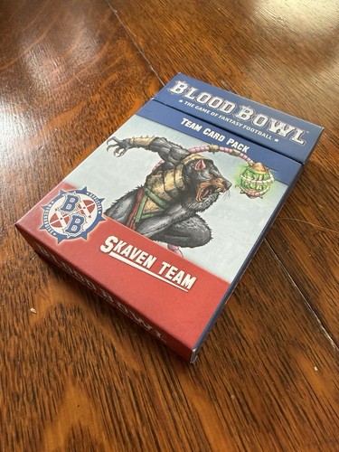 Blood bowl skaven - bowl, card