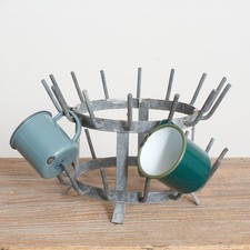 Antique Vintage Vintage French Bottle Drying Rack- A