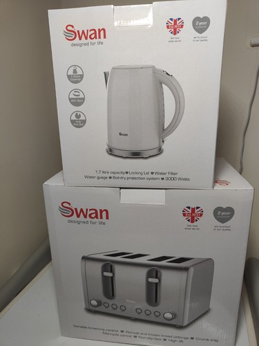 Swan white jug kettle - 1.7l,