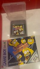 Nintendo Gameboy Simpsons Night of the... Color in box with instruction Manual