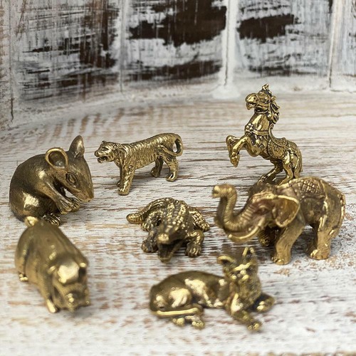 Miniature brass figurines - miniature,