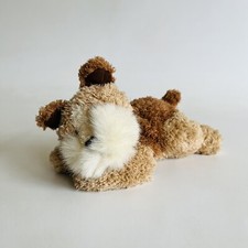 Baby Line Soft Toy Cuddly Plush Wire Fox Terrier Dog Puppy Beanie Animal 7”