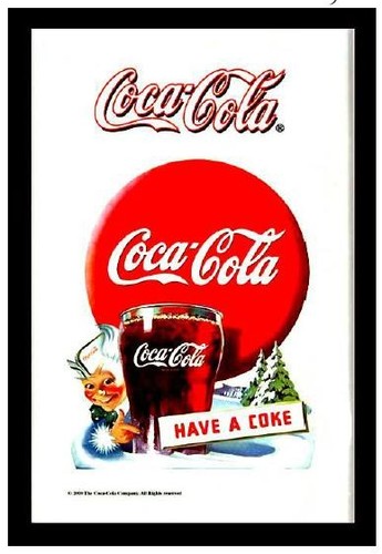 Coca cola coke mirror wall - coca,