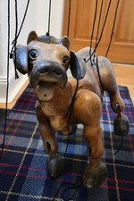Large Wooden Cow Marionette Puppet