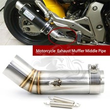 Fit GSXR600 GSXR750 Motorcycle Exhaust Muffler Section Mid Link Pipe 2006 2007