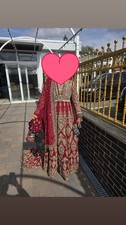 Red Pakistani Bridal Lehenga