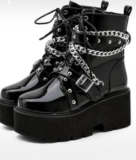 Brand New Goth/rock Boots