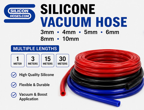 Silicone vacuum hose blue - blue, red