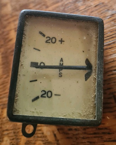 Vintage lucas ammeter inch x - inch,