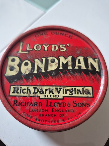 Lloyds bondman tobacco tin - lloyds,