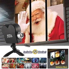 UK Christmas Holographic Optical Projector Home Window Display Projection Gifts