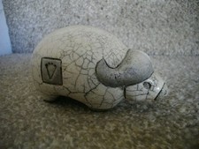 Raku  Pottery  Buffalo /Bison