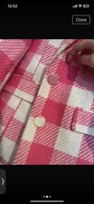 Pink And White Checked Blazer 