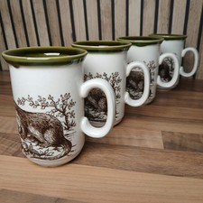 Vintage Churchill Otter Mugs Set Of 4