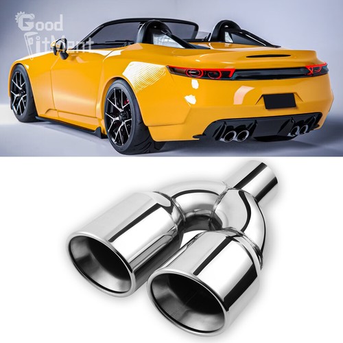 Dual exhaust pipe tips - 9.5",