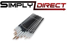12 x POINTED ARTIST BRUSH SET