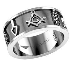 US Jewels Men's 8mm 925
