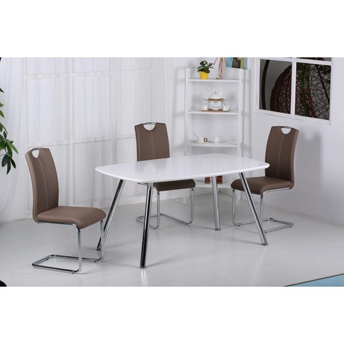White dining table gloss - white,