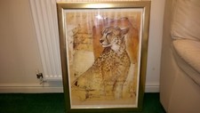 Cheetah Wild Big Cat  Print Wall Decor Picture 77.5 cm x 57.5 cm NO FRAME