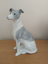 John Jenkins Porcelain Blue & White Whippet