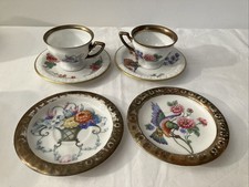 Antique Early 20thc Rosenthal Demitasse Cup & Saucer Beautiful Gilt Edge 