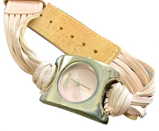 MORGAN M807P Pink dial and strap WRISTWATCH. New battery working