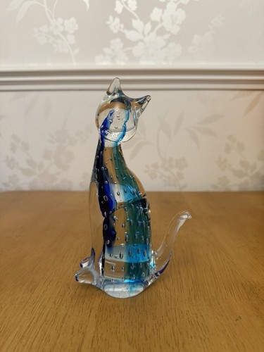 Vintage murano cat figurine - vintage,