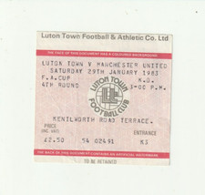 1982/83 LUTON TOWN v MANCHESTER UNITED (FA CUP - KENILWORTH ROAD TERRACE)