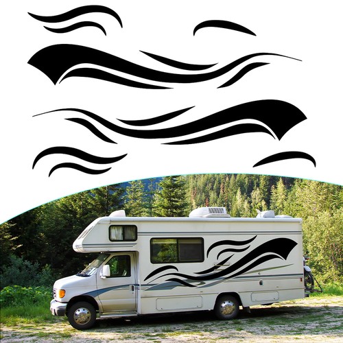 Motorhome graphics stickers - motorhome,