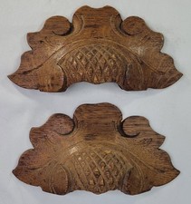 2 Antique Wood Drawer Handles