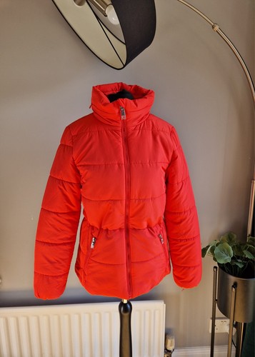 Orange red puffer - red, jacket