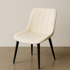 2X Faux Leather Dining Chairs