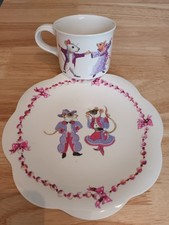Children’s Emma Bridgewater Melamine Cup And Plate Dancing Mice