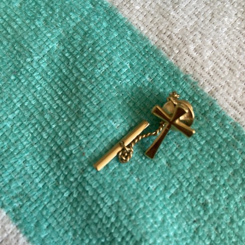 Vintage gold tone religious - vintage,