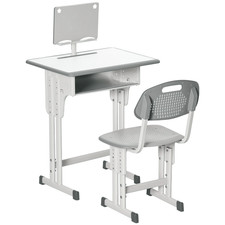 HOMCOM Kids Desk and Chair Set