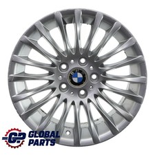 BMW E90 E91 Silver Alloy Wheel Rim 17" ET:34 8J Spider Spoke 187 6768969