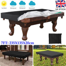 Heavy-Duty 7ft Pool Table Cover, Waterproof, Dustproof, Black for Patio Use New