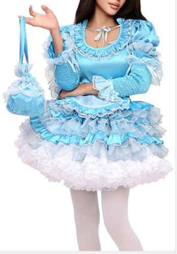 Sissy maid lockable blue - sissy,