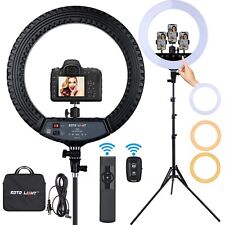 Upgraded 18 inch LED Ring Light with Tripod Stand, Ring Light with Touch Panel