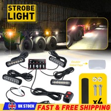 4X 6LED Strobe Marker Flashing