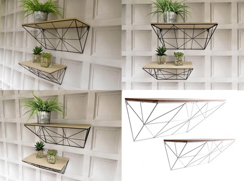 Metal wire wall mounted shelf - metal,