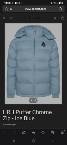 Benjart baby blue hrh puffer - benjart,
