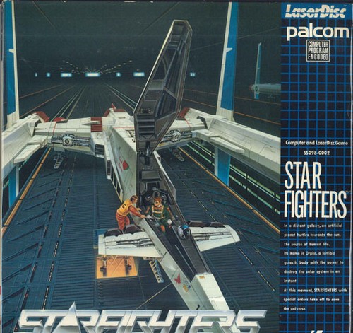 Laserdisc game starfighters - laserdisc,