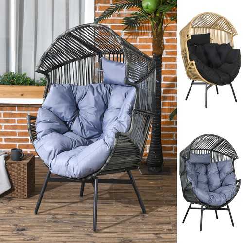 Rattan leisure chair - pe, with