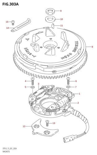 Suzuki genuine screw - suzuki, dt40